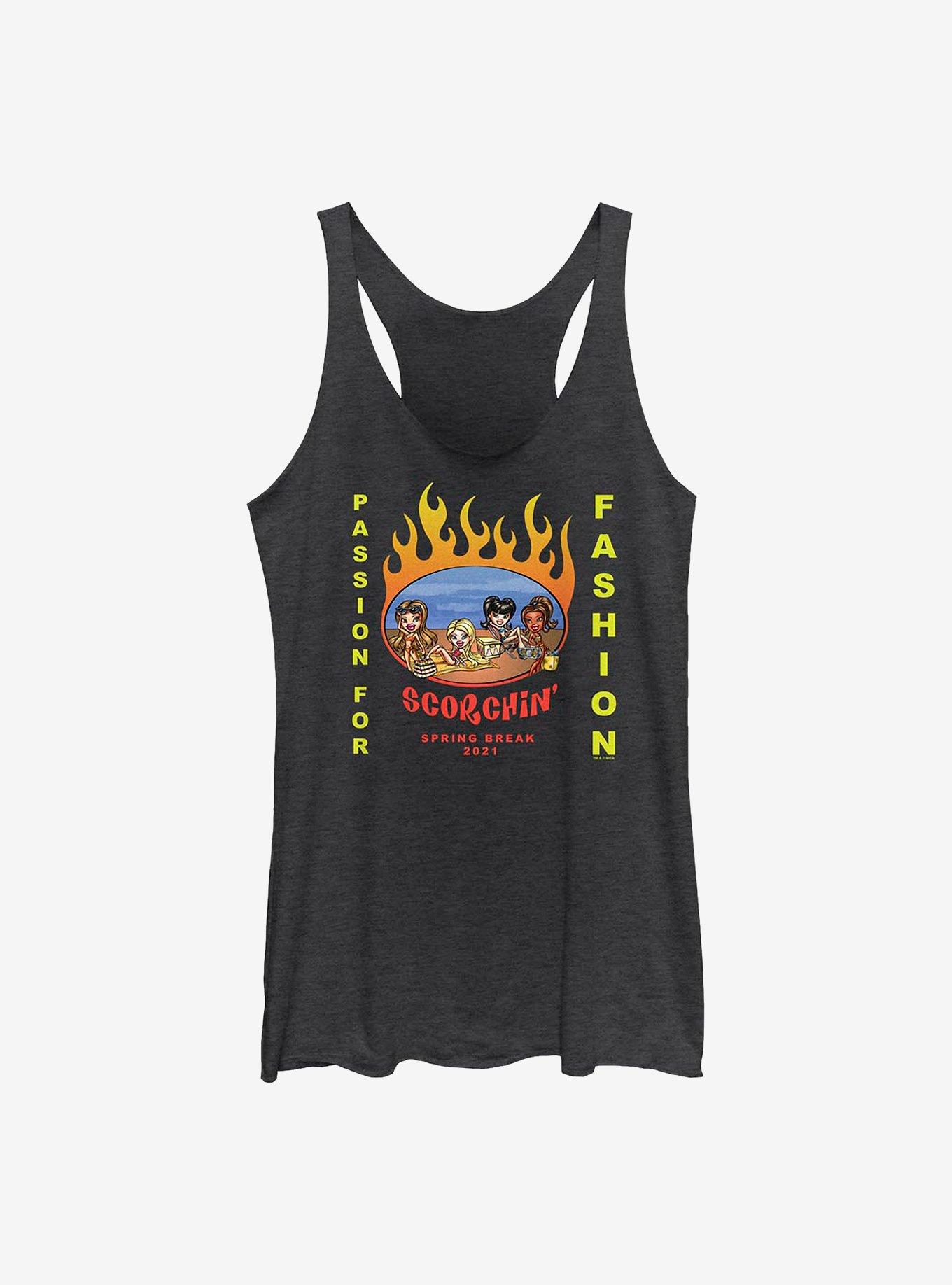 Bratz Scorchin' Spring Break Girls Tank, BLK HTR, hi-res