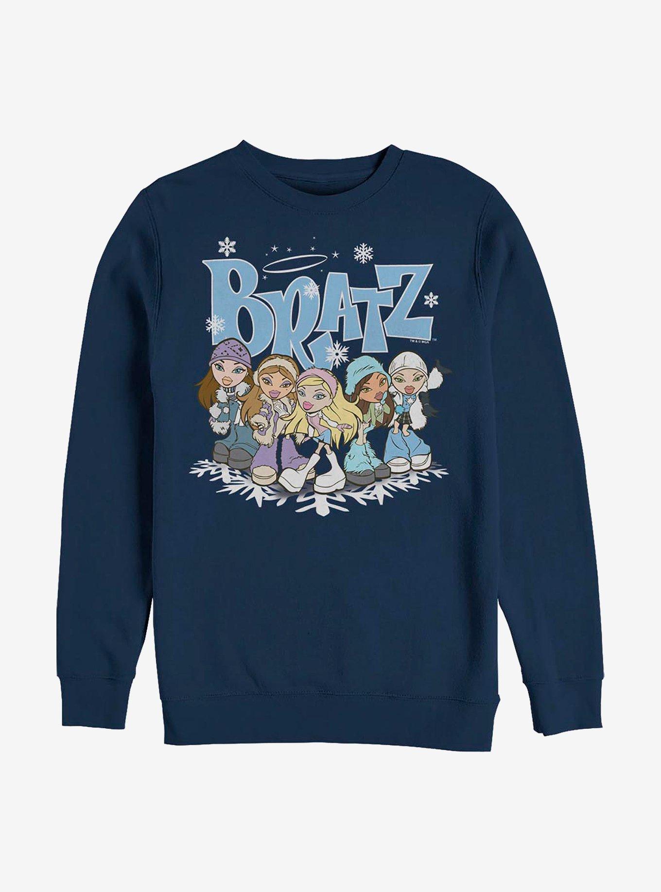 Bratz Winter Wonderland Crew Sweatshirt, NAVY, hi-res