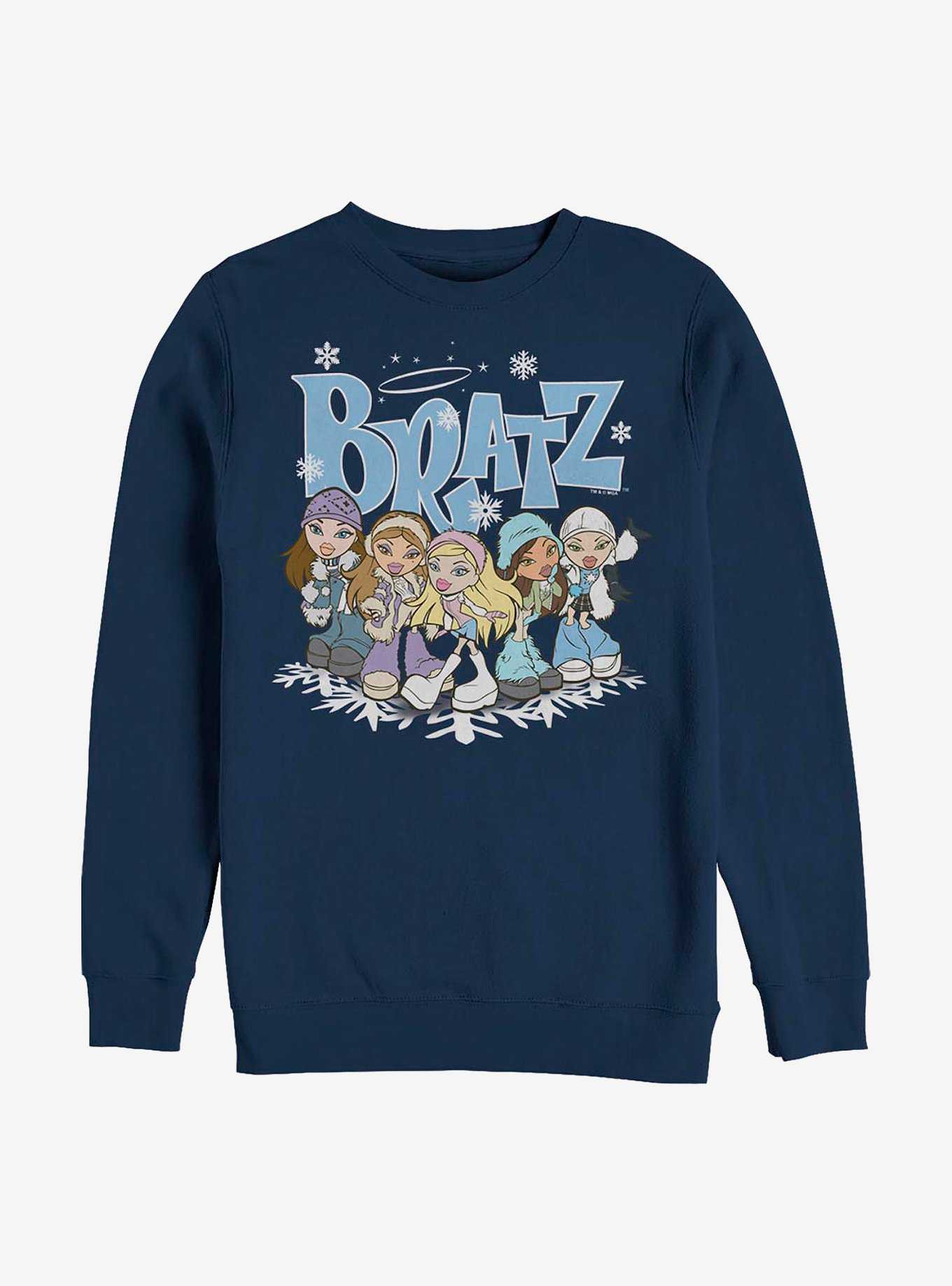 Bratz Winter Wonderland Crew Sweatshirt, NAVY, hi-res