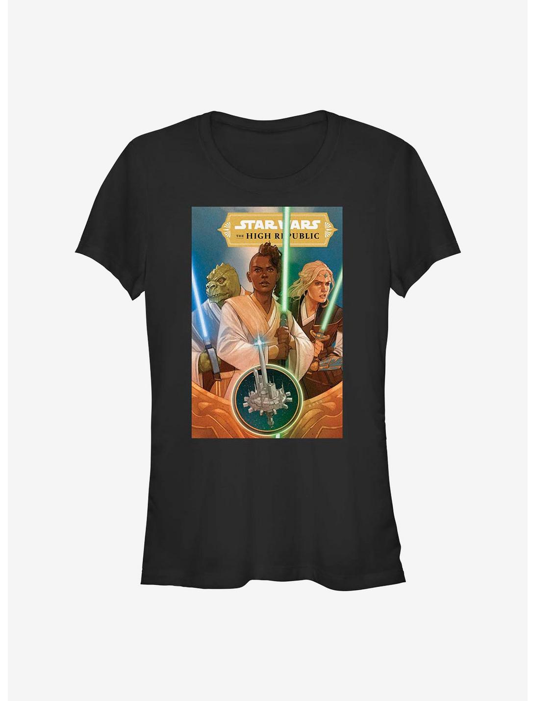Star Wars: The High Republic Hero Cover Girls T-Shirt, BLACK, hi-res
