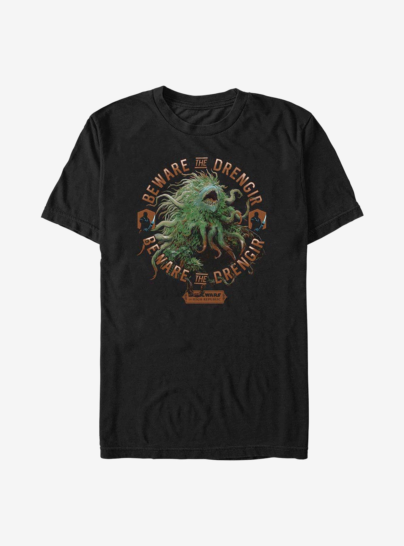 Star Wars: The High Republic Beware The Drengir T-Shirt, BLACK, hi-res