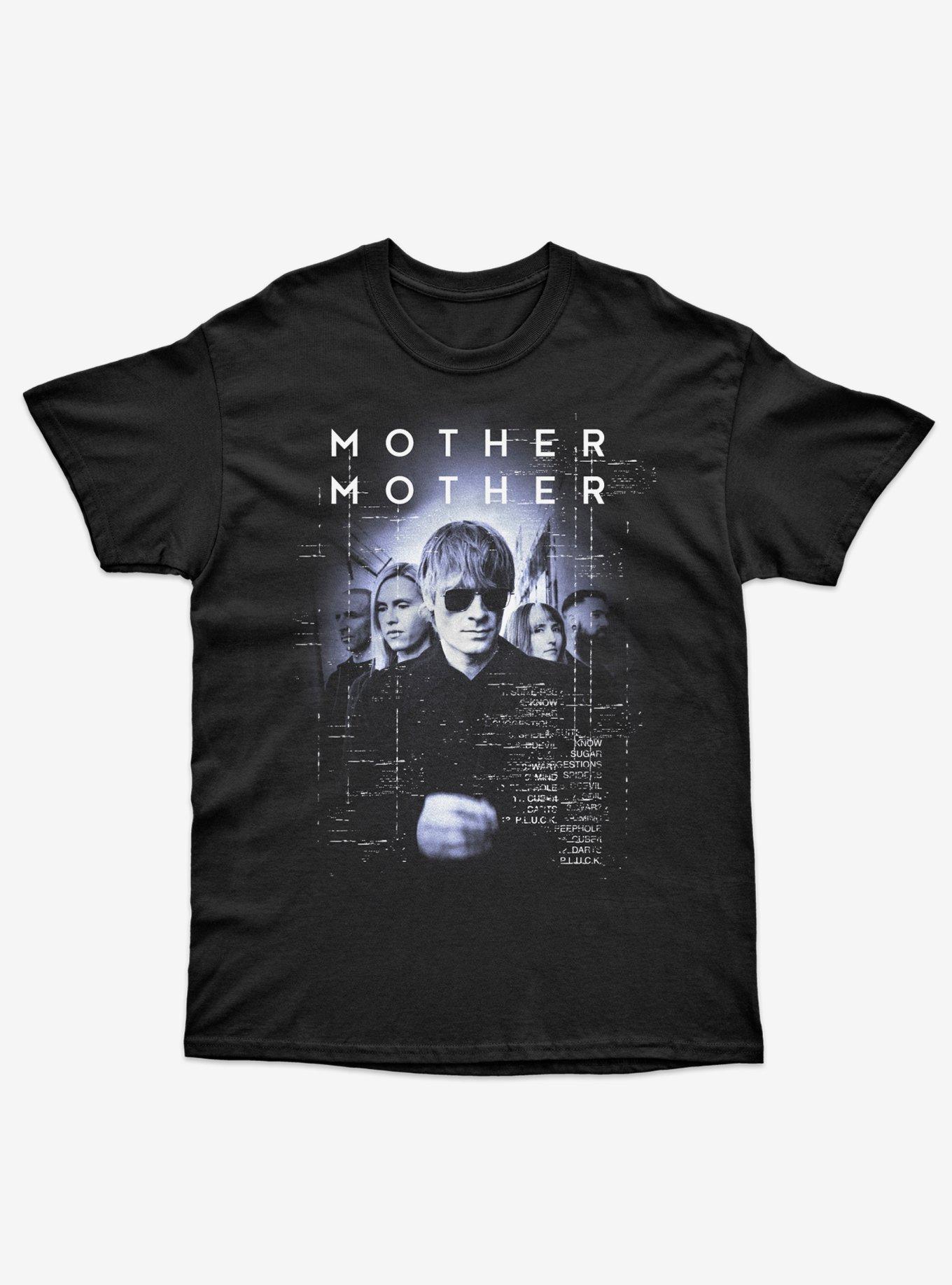 Mother Mother Group Black & White T-Shirt, BLACK, hi-res