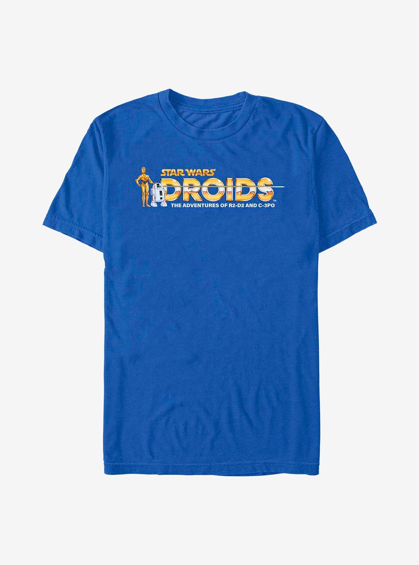 Star Wars Droids The Adventures Of R2-D2 And C-3PO T-Shirt, ROYAL, hi-res