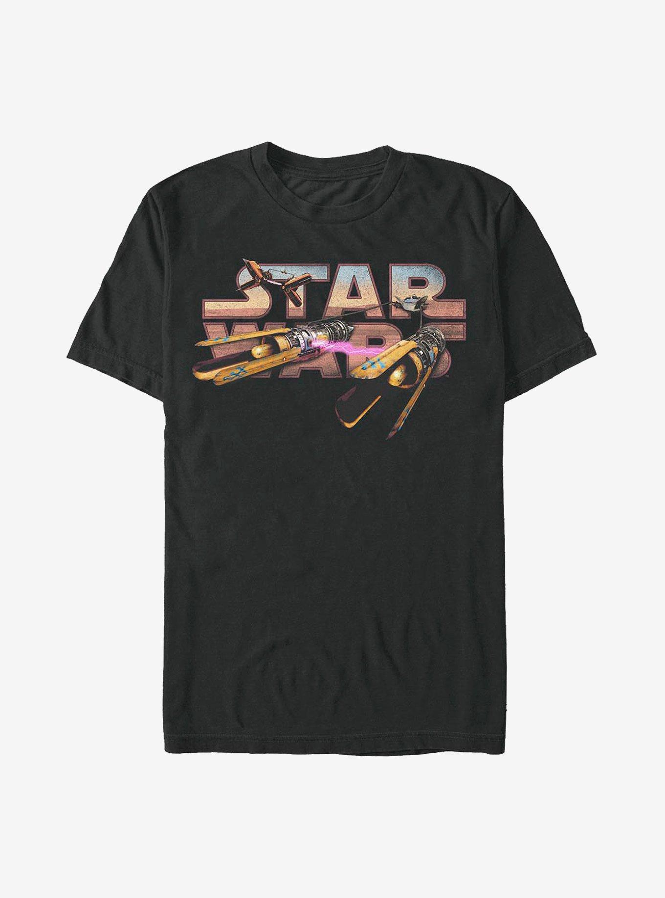 Star Wars Pod Logo T-Shirt, BLACK, hi-res