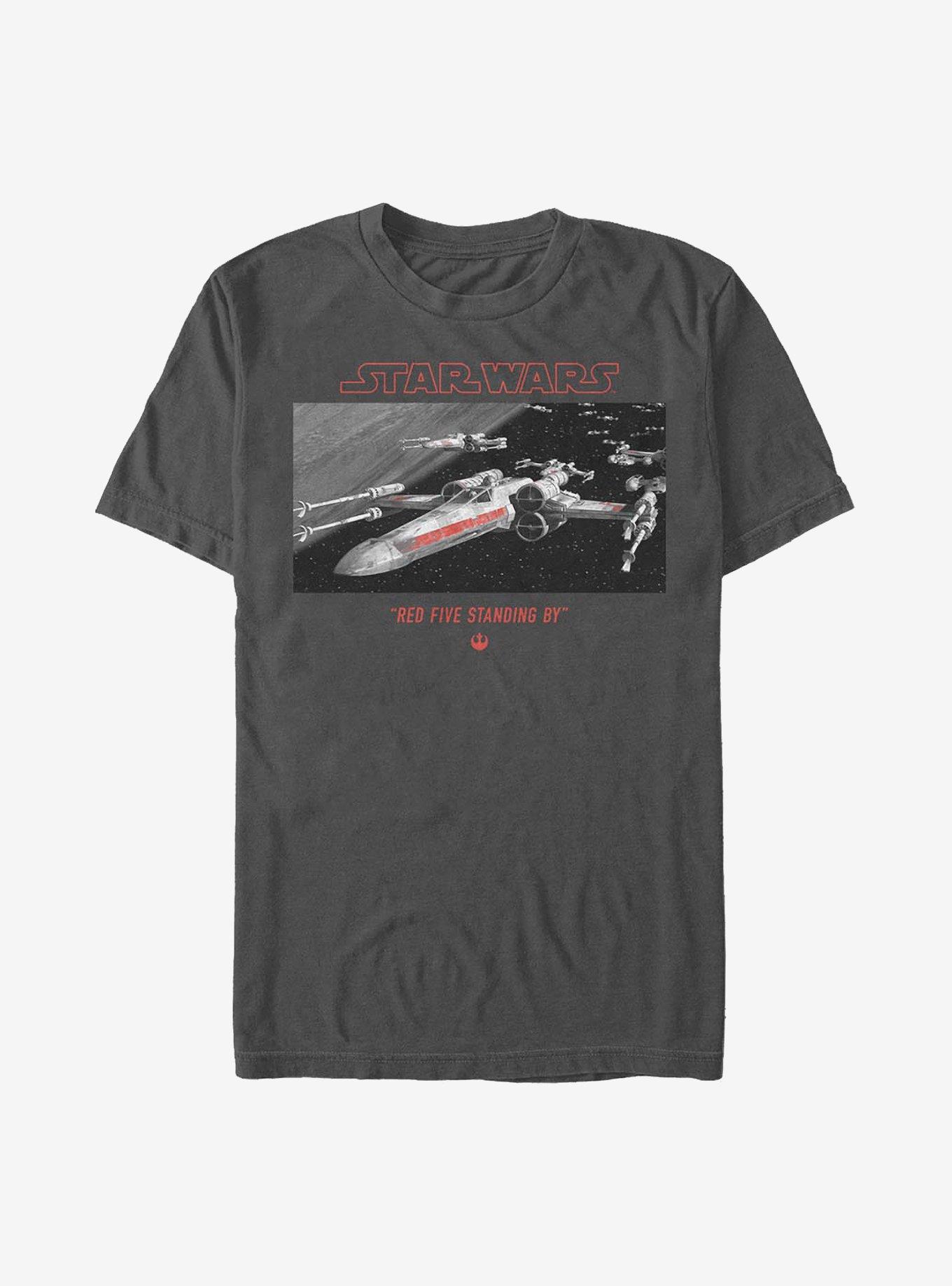 Star Wars Red Five Standing By T-Shirt