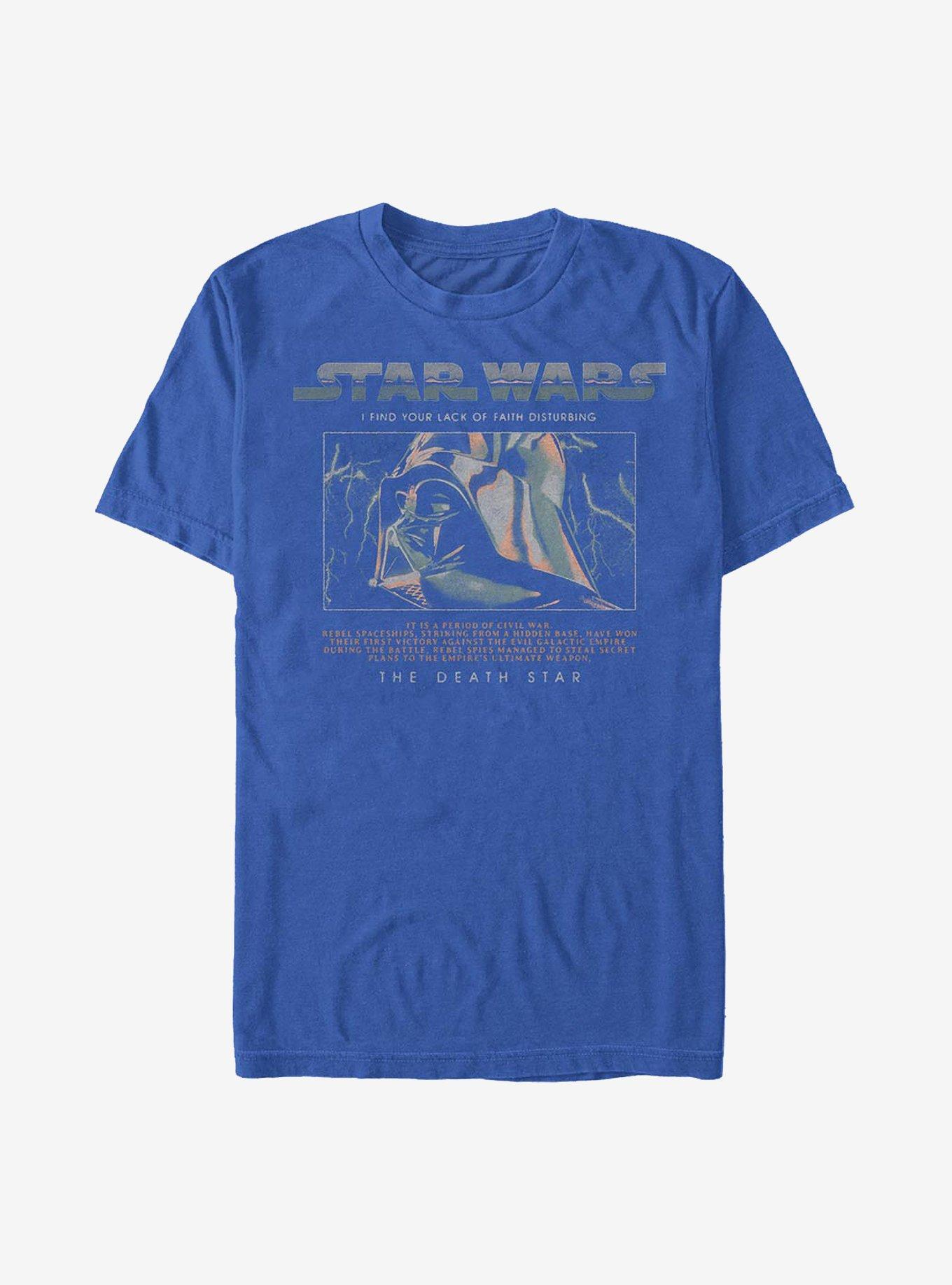 Star Wars Darth Vader Lightning T-Shirt, ROYAL, hi-res