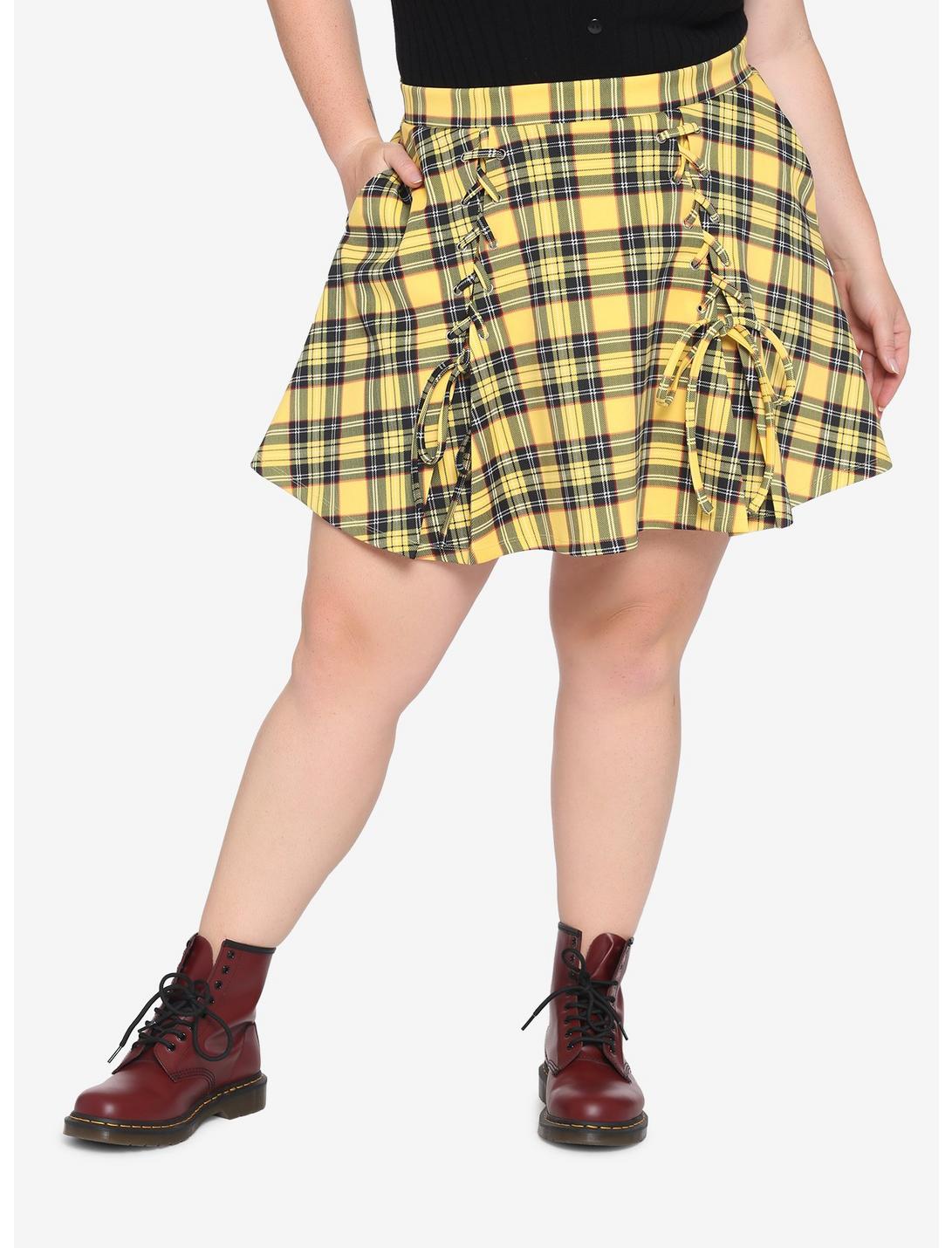 Yellow Plaid Skirt Plus Size | lupon.gov.ph
