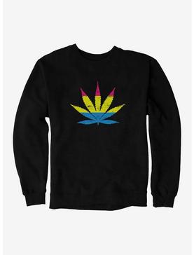 iCreate Pride Pansexual Flag Cannabis Sweatshirt, , hi-res