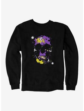 iCreate Pride Non-Binary Flag Colors Skull Sweatshirt, , hi-res
