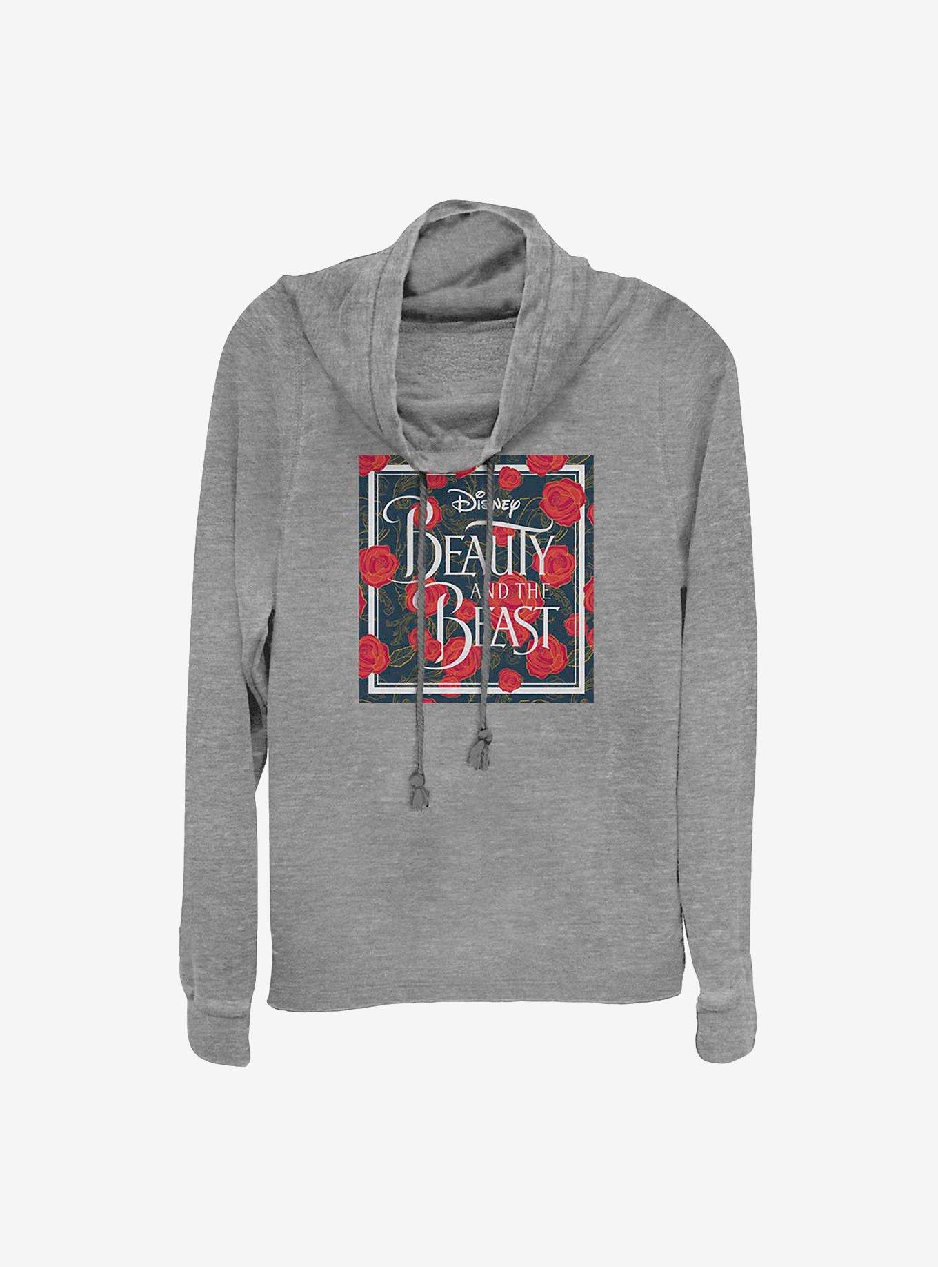 Disney Beauty And The Beast Live Action Flower Box Cowlneck Long-Sleeve Girls Top, , hi-res