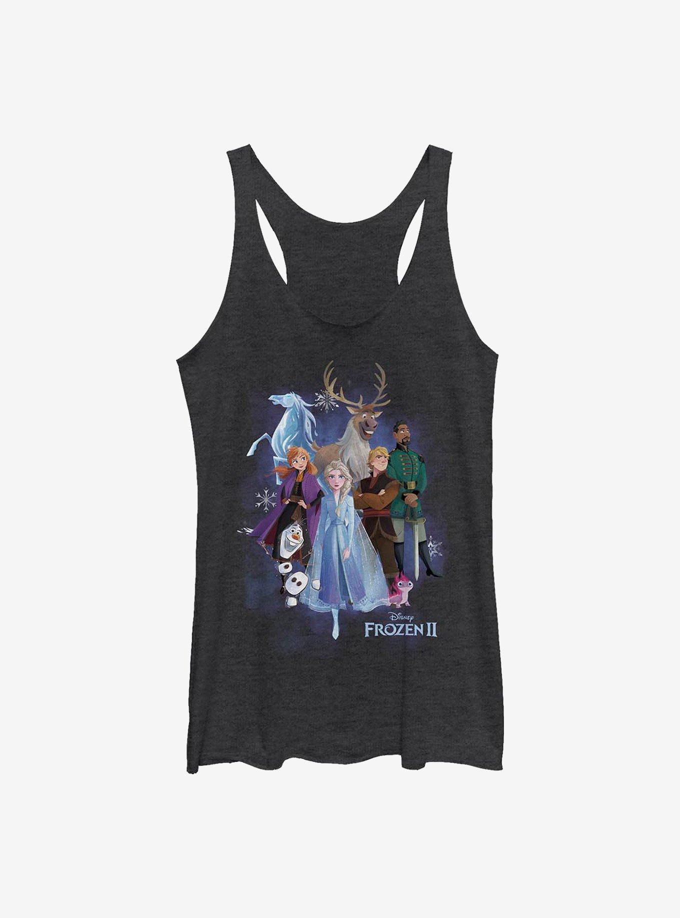 Disney Frozen 2 Group Cloud Girls Tank, BLK HTR, hi-res