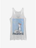 Disney Frozen 2 Olaf Cut Out Girls Tank, WHITE HTR, hi-res