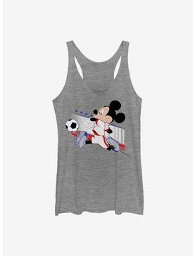 Disney Mickey Mouse France Kick Girls Tank, GRAY HTR, hi-res