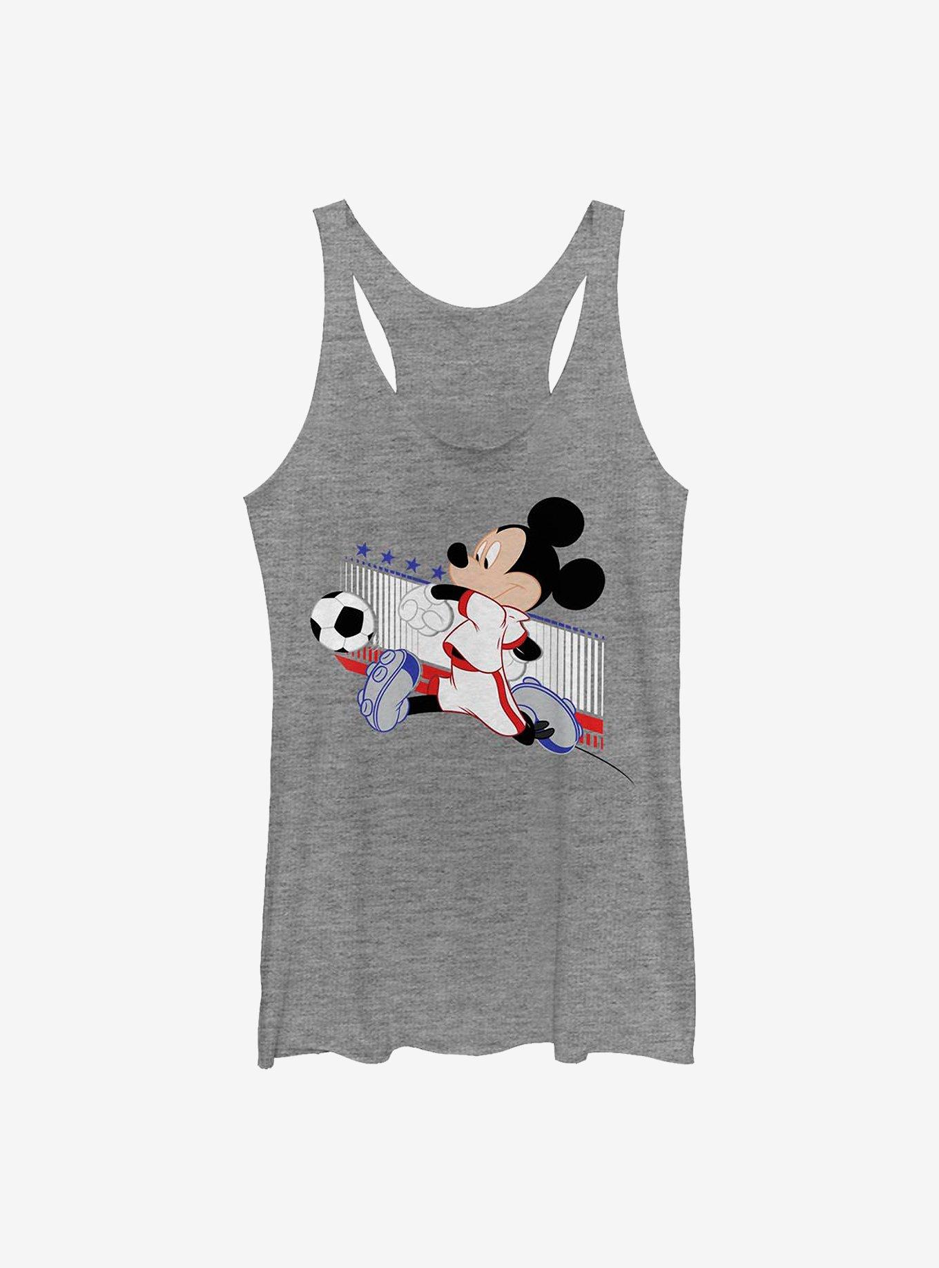 Disney Mickey Mouse France Kick Girls Tank, GRAY HTR, hi-res