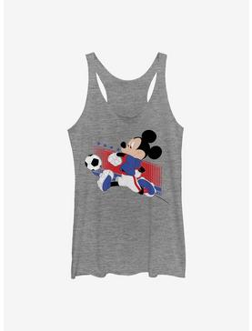 Disney Mickey Mouse USA Kick Girls Tank, GRAY HTR, hi-res