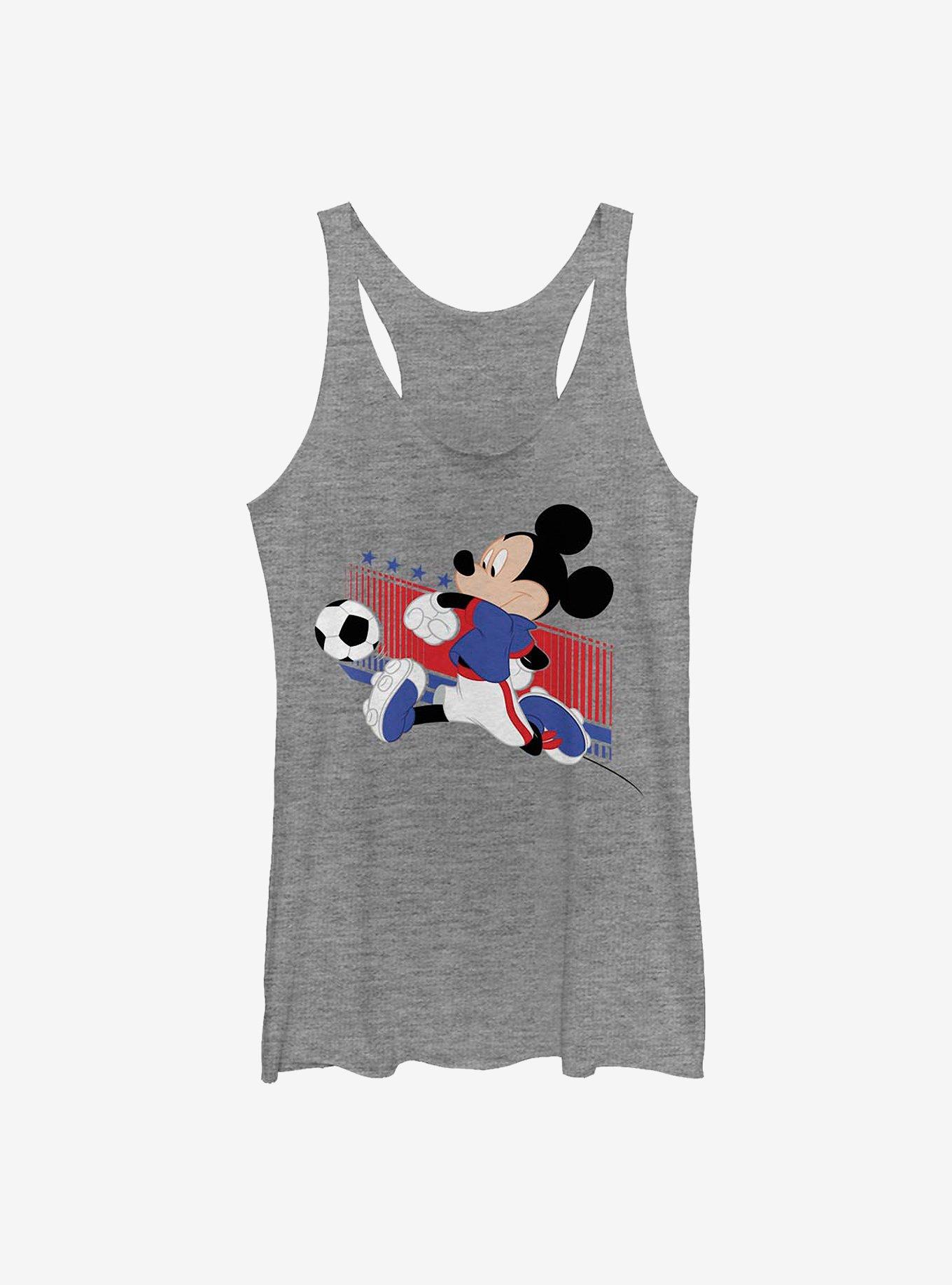 Disney Mickey Mouse USA Kick Girls Tank, GRAY HTR, hi-res