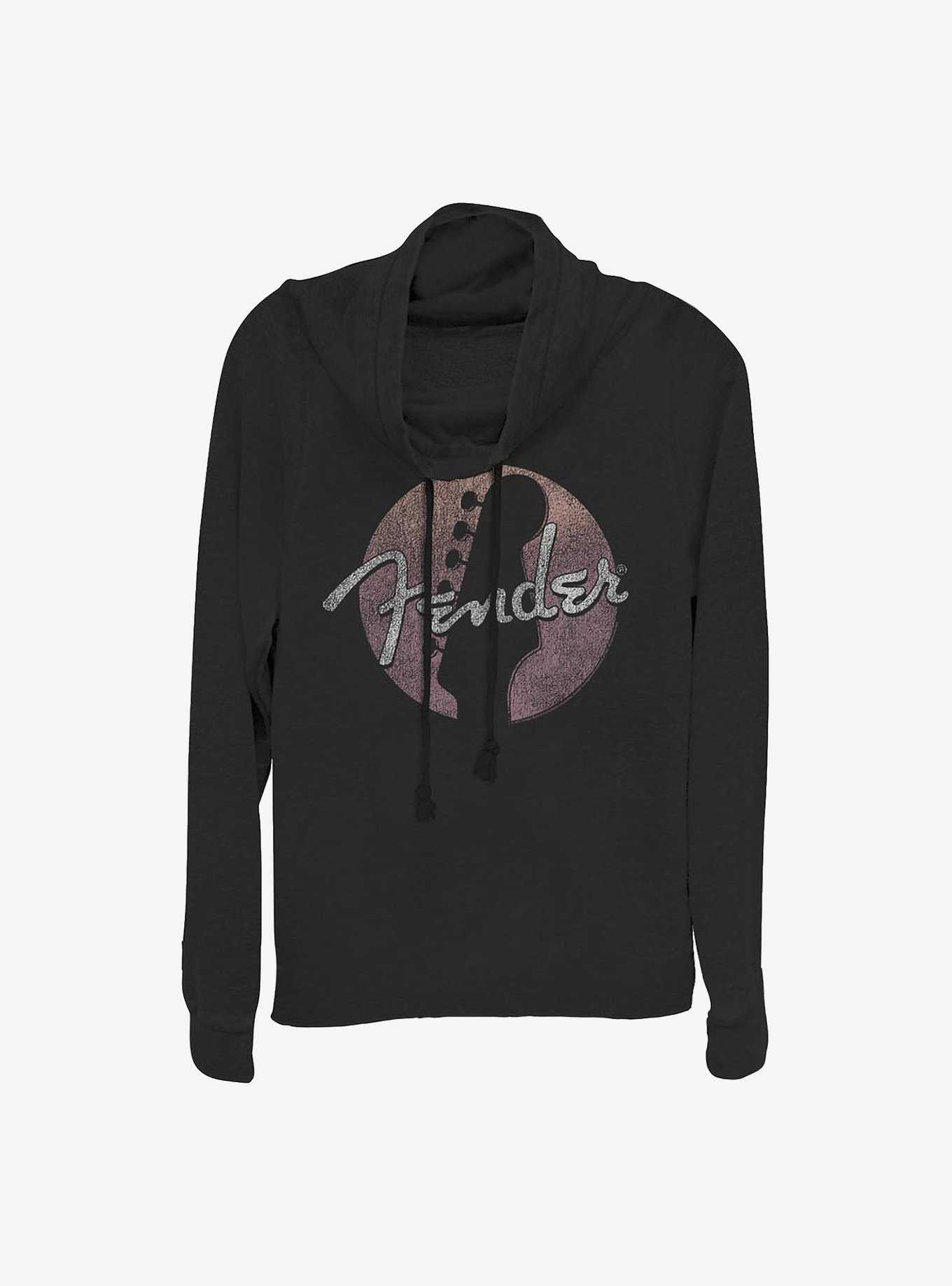 Fender Circled Logo Cowlneck Long-Sleeve Girls Top, , hi-res