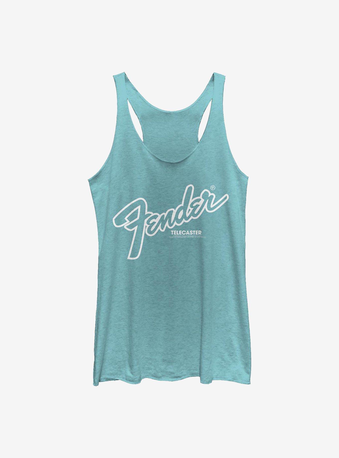 Fender Logo Girls Tank, TAHI BLUE, hi-res