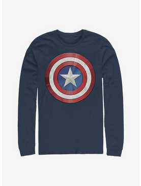 Marvel Captain America Shiny Shield Long-Sleeve T-Shirt, , hi-res