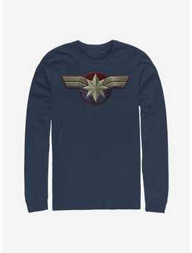 Marvel Captain Marvel Logo Long-Sleeve T-Shirt, , hi-res