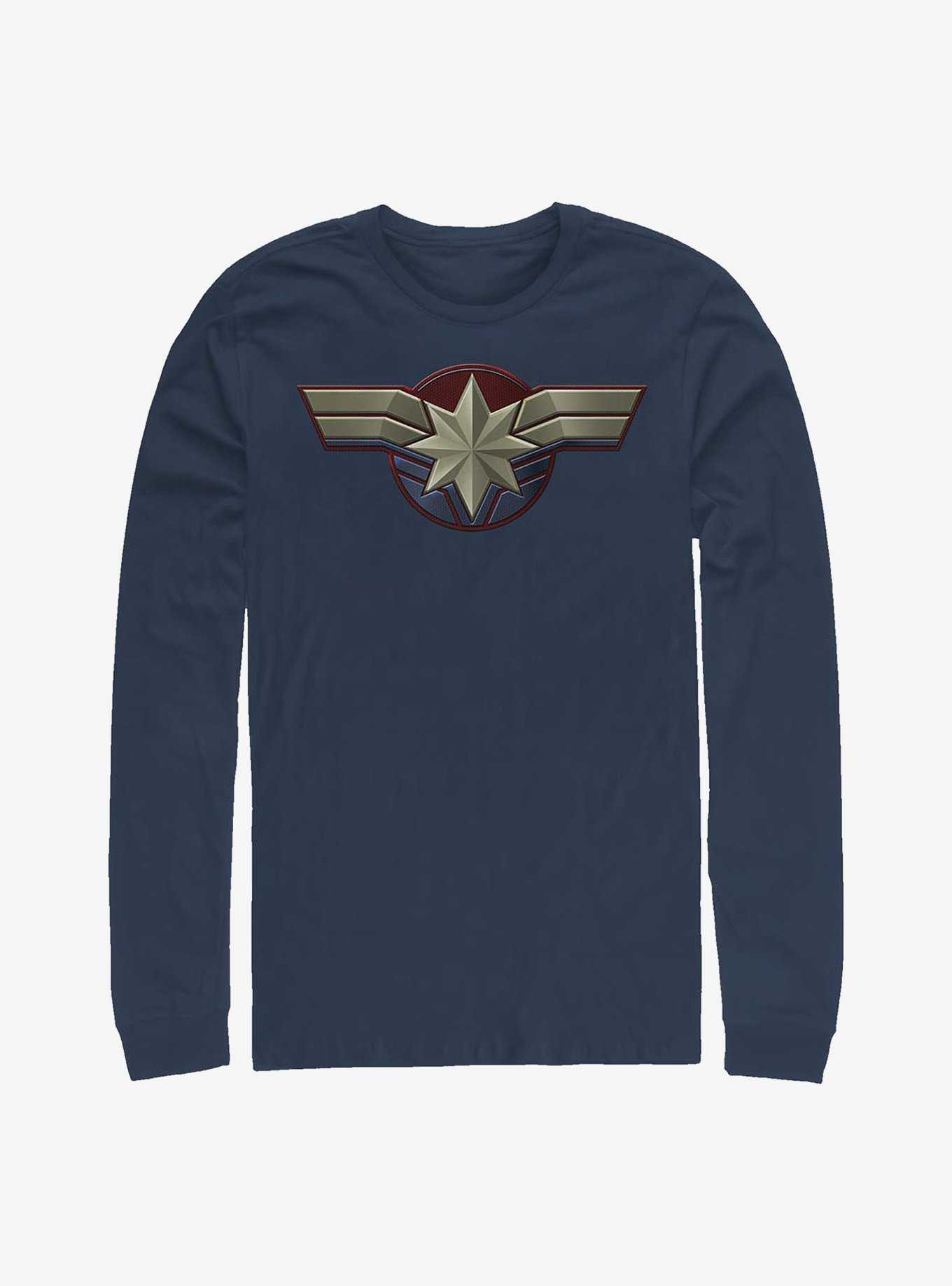 Marvel Captain Marvel Logo Long-Sleeve T-Shirt, , hi-res