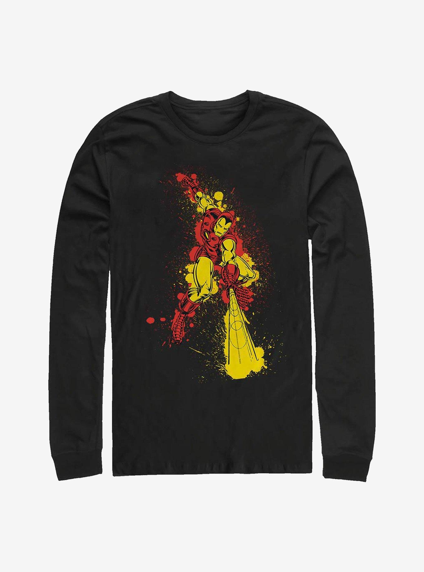 Marvel Iron Man Ink Splotches Long-Sleeve T-Shirt, , hi-res