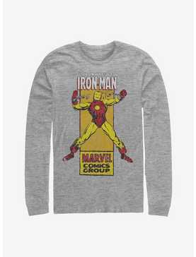 Marvel Iron Man Icon Long-Sleeve T-Shirt, ATH HTR, hi-res