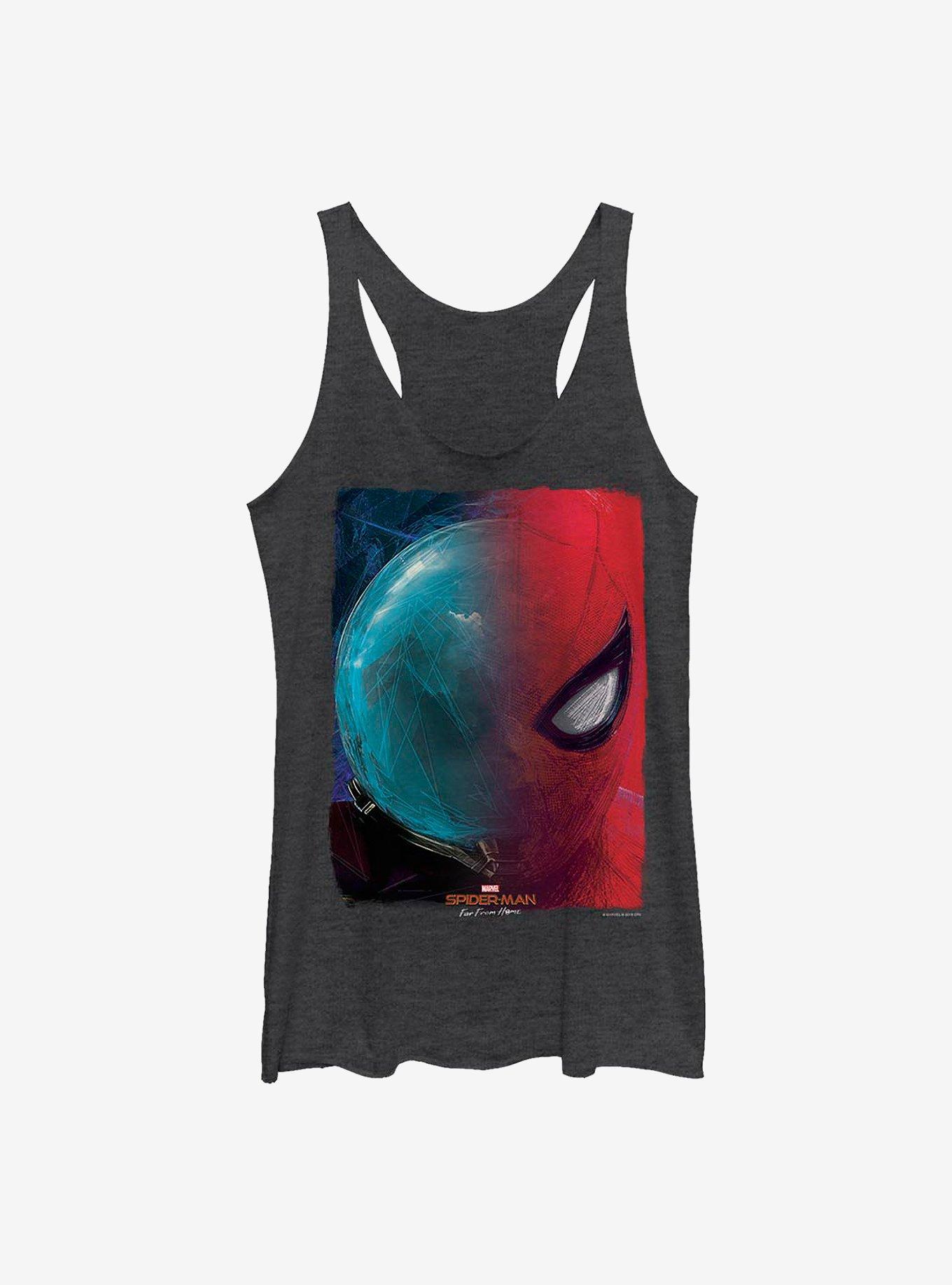 Marvel Spider-Man Dual Sides Girls Tank, BLK HTR, hi-res