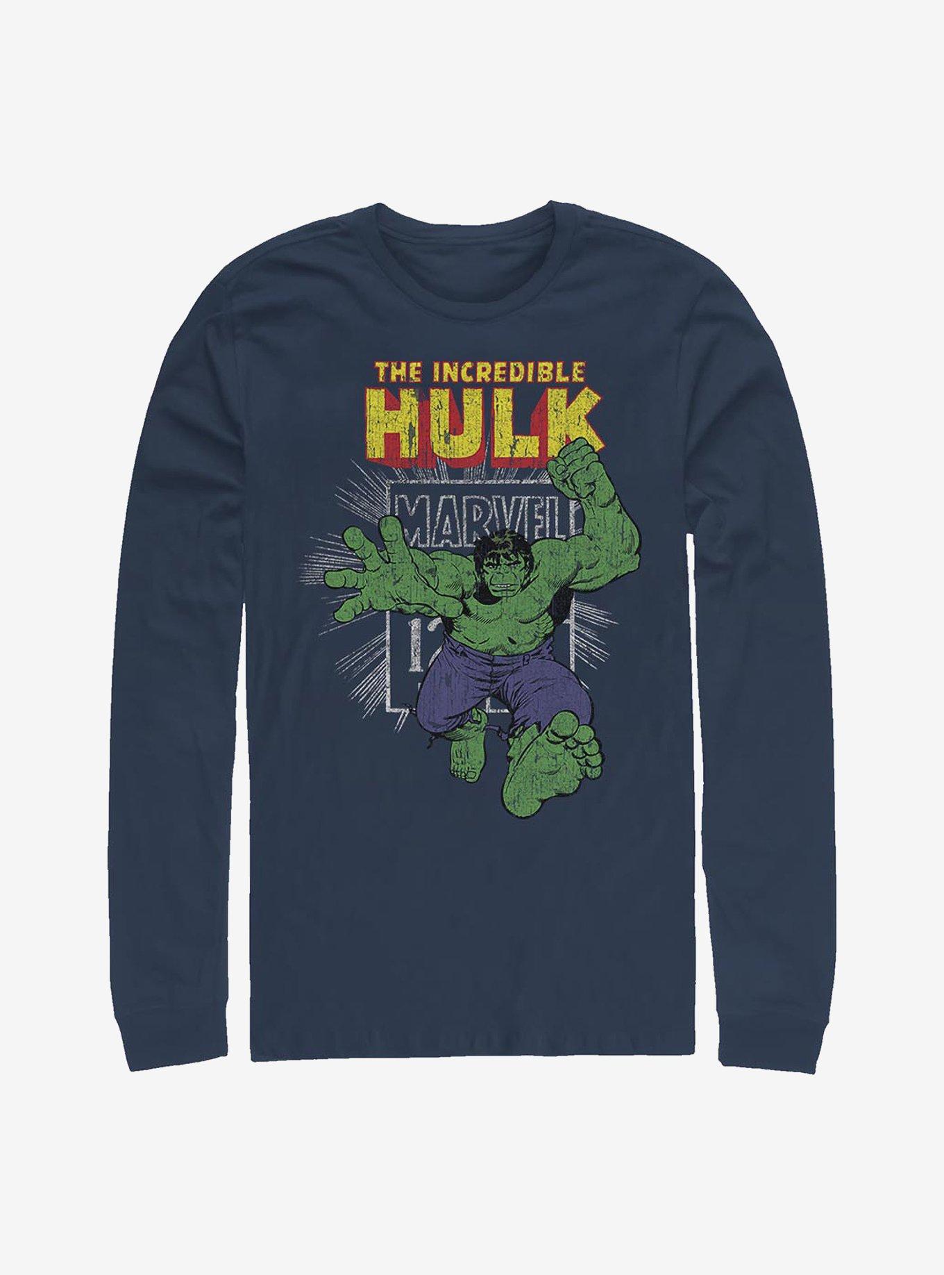 Marvel The Hulk Stamp Long-Sleeve T-Shirt