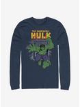 Marvel The Hulk Stamp Long-Sleeve T-Shirt, NAVY, hi-res