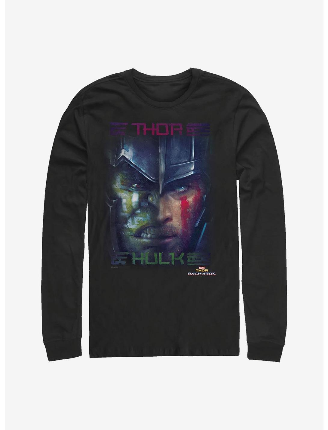 Marvel Thor Hulk Team Members Long-Sleeve T-Shirt, BLACK, hi-res