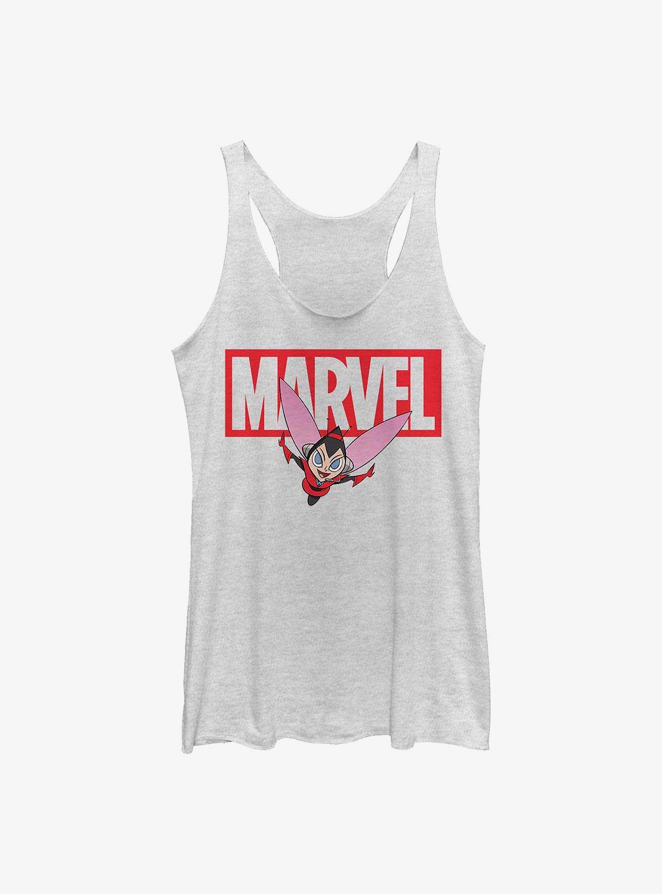 Marvel Ant-Man Brick Wasp Girls Tank, WHITE HTR, hi-res