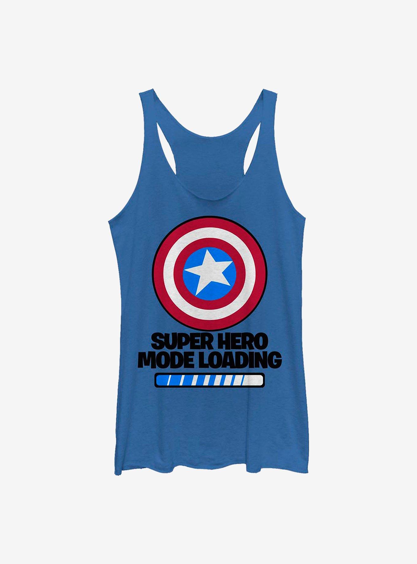 Marvel Captain America Super Hero Loading Girls Tank, ROY HTR, hi-res