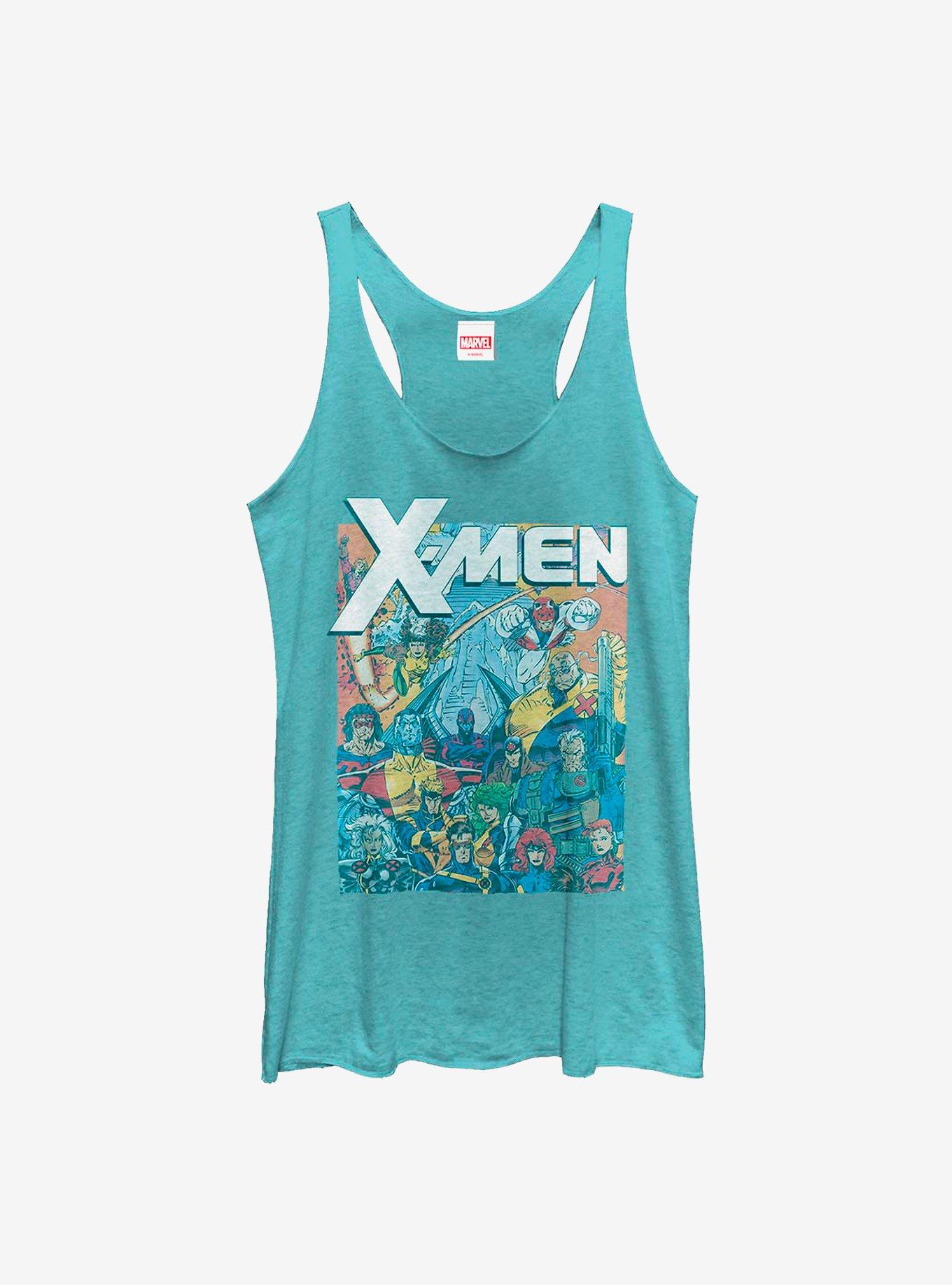 Marvel X-Men Team Nineties Girls Tank, TAHI BLUE, hi-res