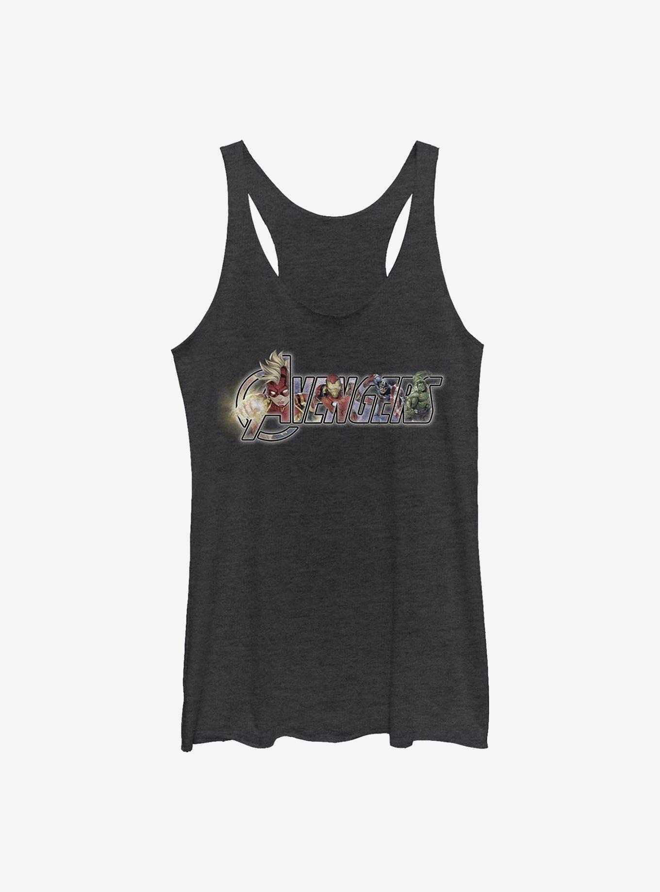 Marvel Avengers Time Girls Tank, BLK HTR, hi-res