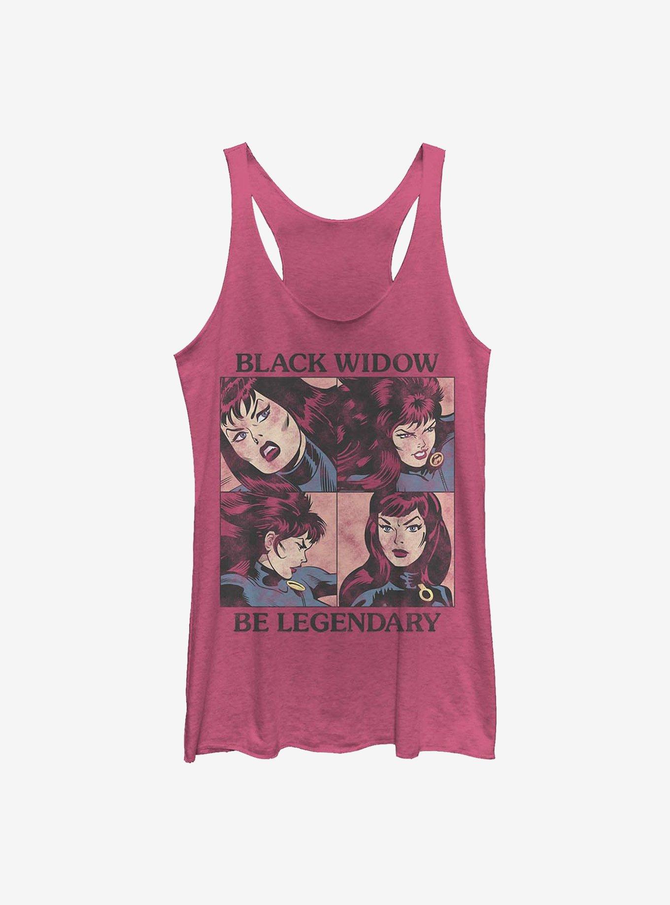 Marvel Black Widow Be Legendary Girls Tank, PINK HTR, hi-res