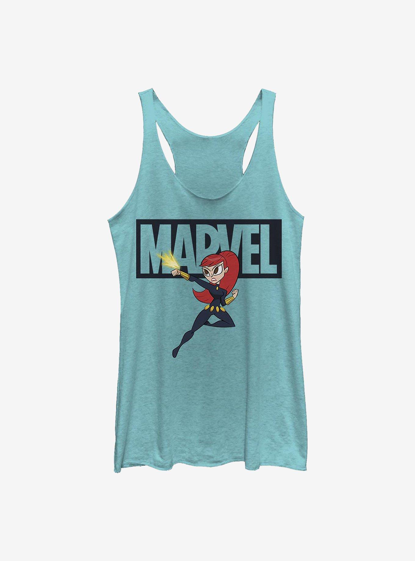 Marvel Black Widow Brick Widow Girls Tank, TAHI BLUE, hi-res