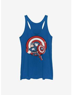Plus Size Marvel Captain America Retro America Girls Tank, , hi-res