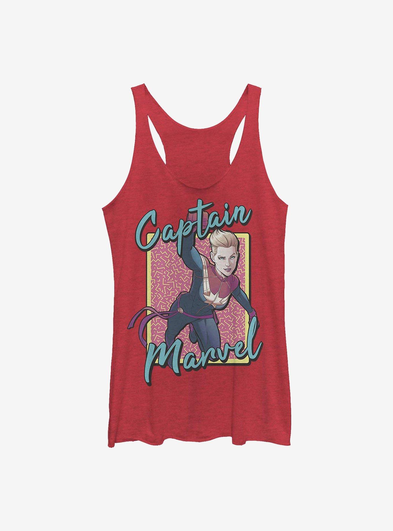 Marvel Captain Marvel 90's Captain Marvel Girls Tank, , hi-res
