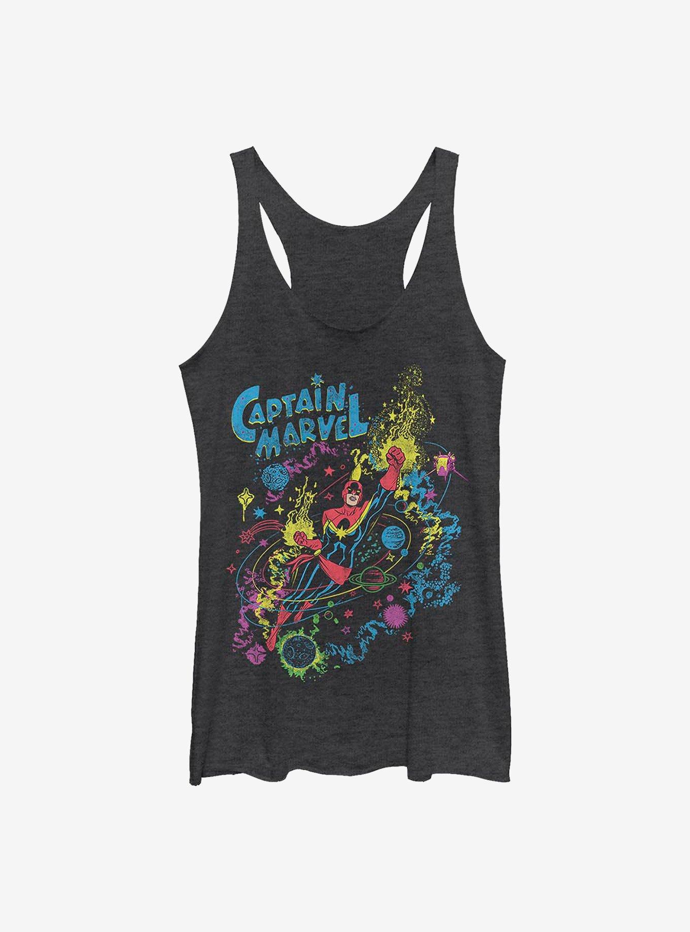 Marvel Captain Marvel Cosmic Captain Marvel Girls Tank
