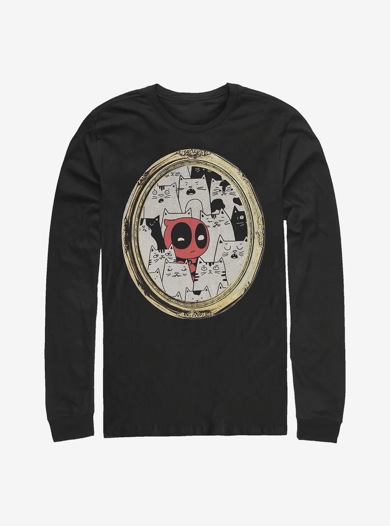 Marvel Deadpool Cats Rule Everything Around Me Long-Sleeve T-Shirt, , hi-res