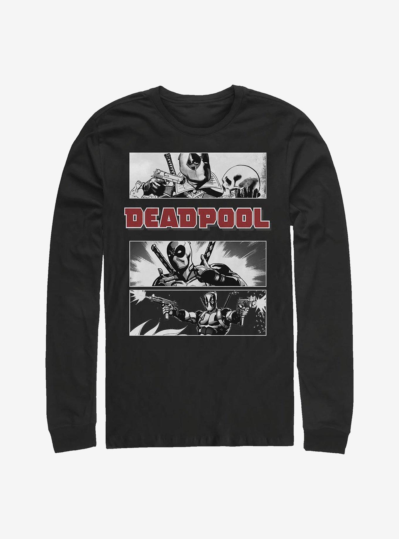 Marvel Deadpool Dead Poet Long-Sleeve T-Shirt, BLACK, hi-res