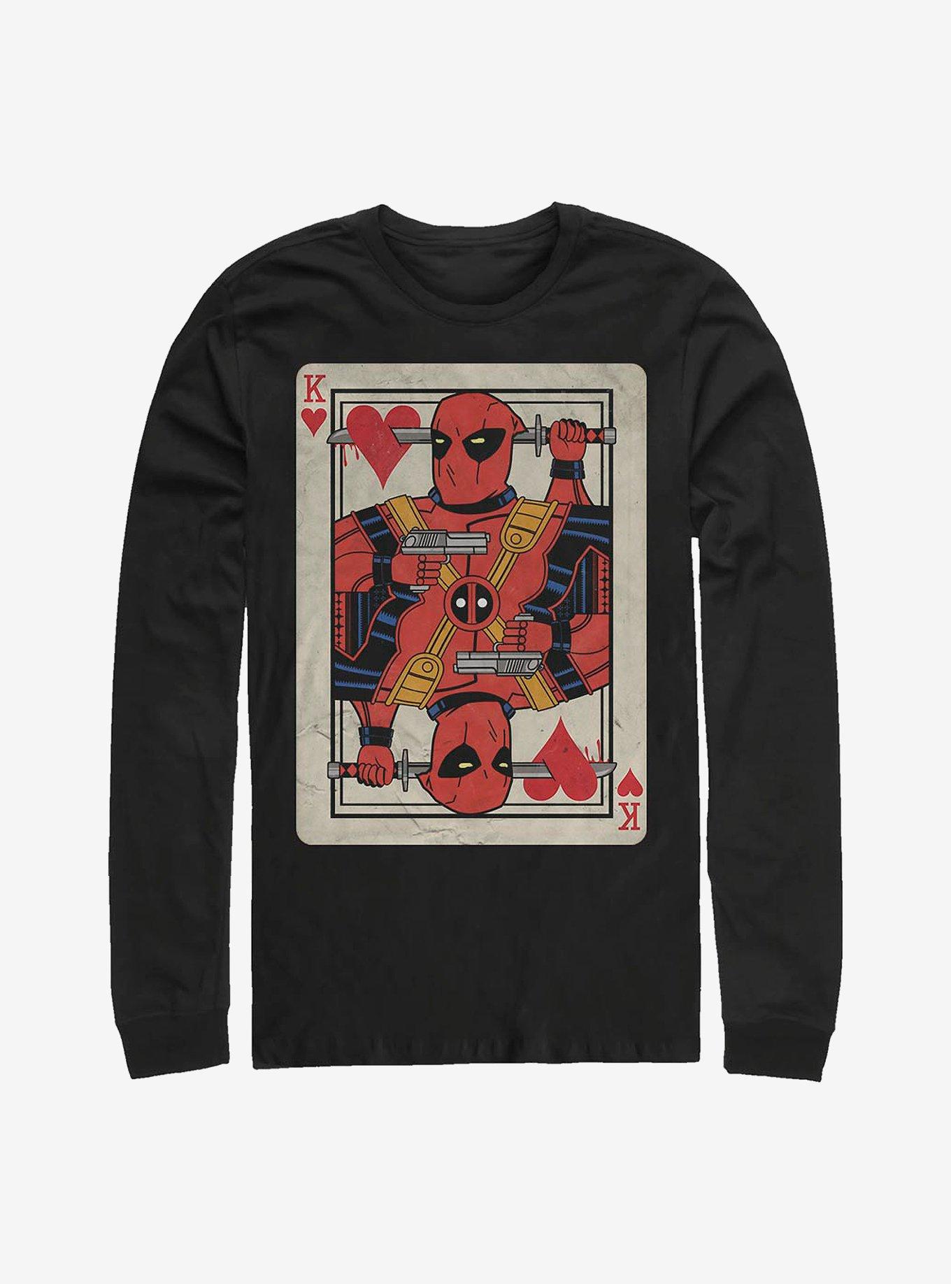 Marvel Deadpool King Card Long-Sleeve T-Shirt, , hi-res