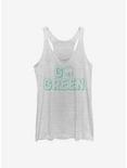 Marvel Guardians Of The Galaxy Go Green Groot Girls Tank, WHITE HTR, hi-res