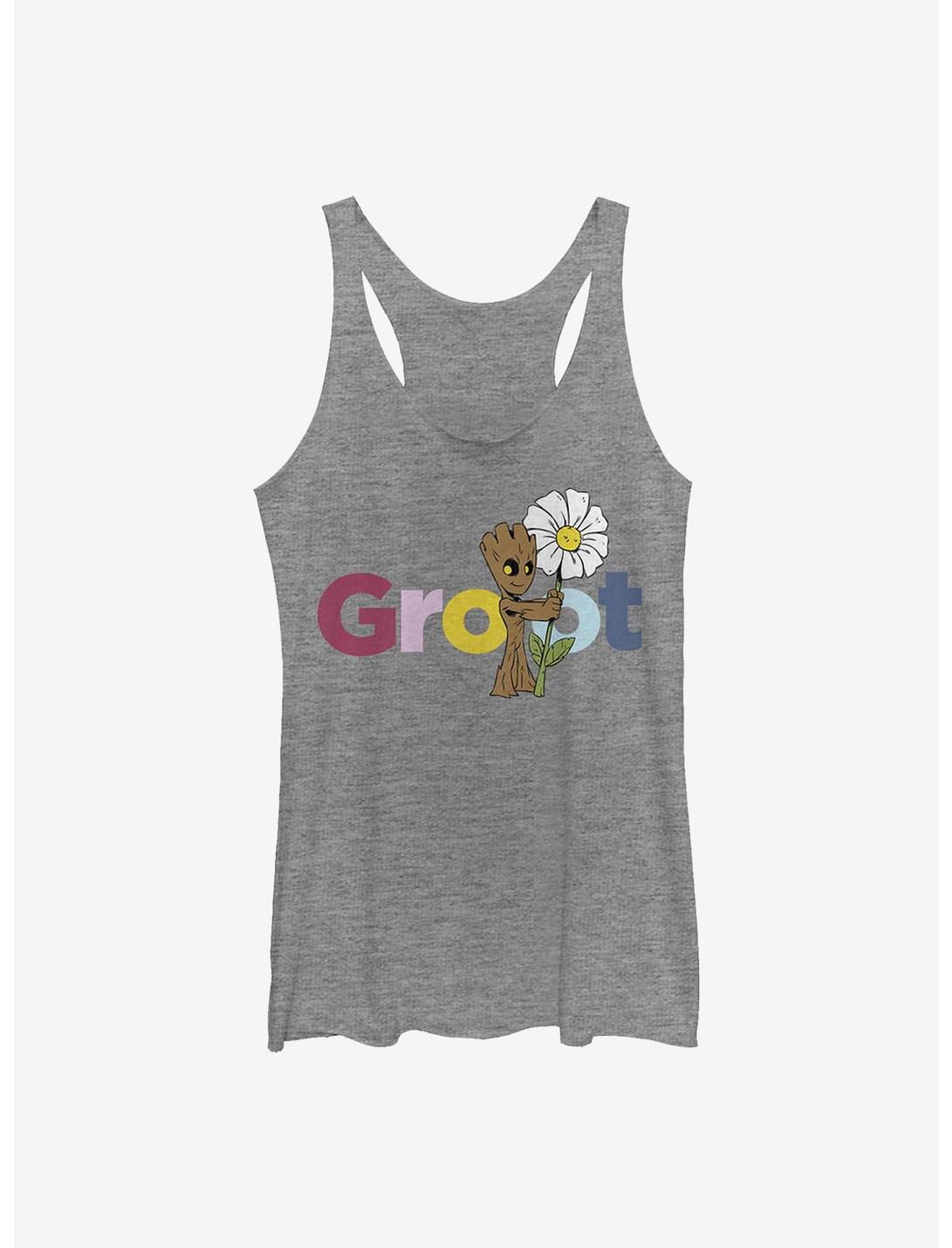 Marvel Guardians Of The Galaxy Groot Girls Tank, GRAY HTR, hi-res