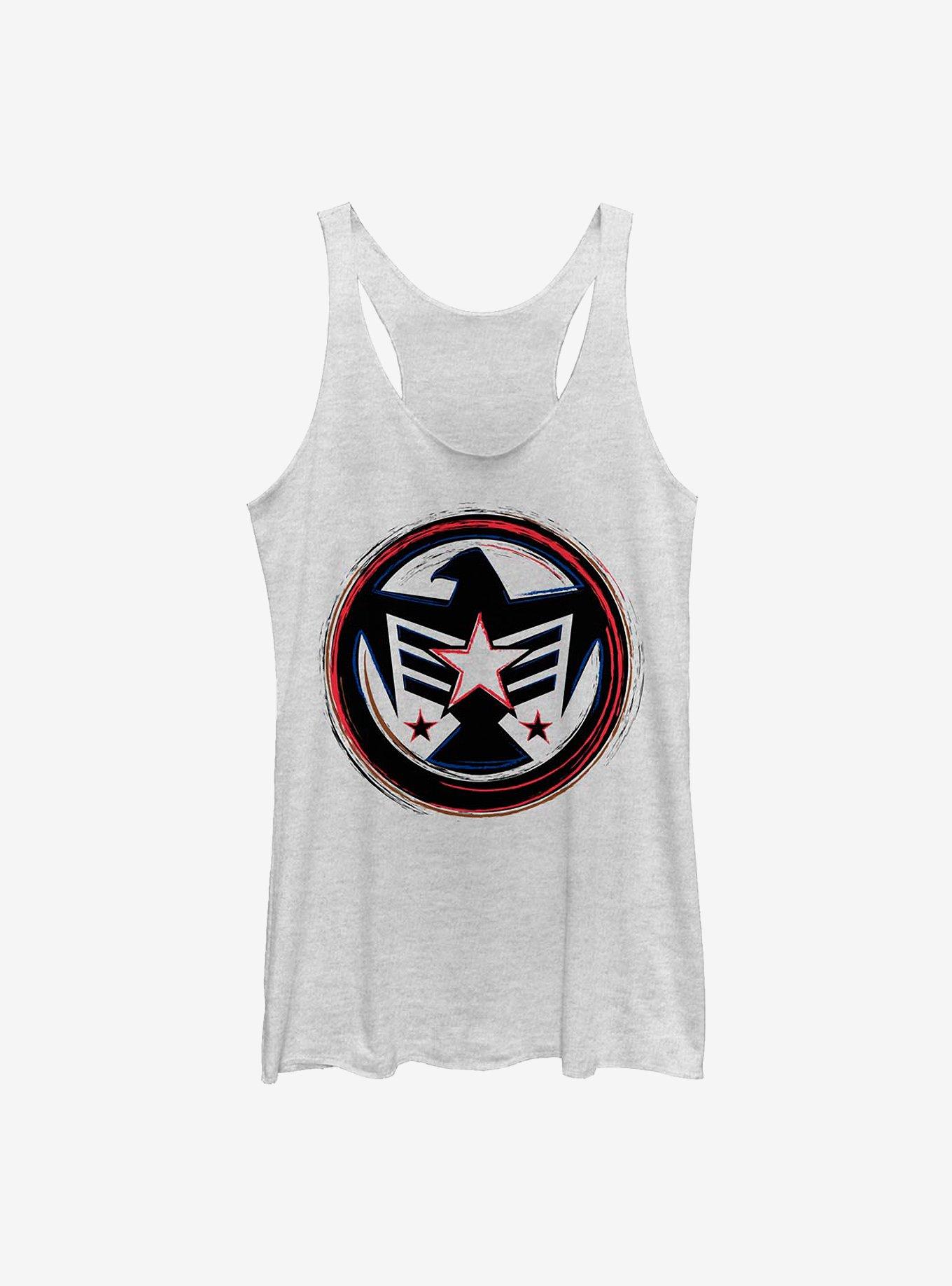 Marvel Falcon America Girls Tank, WHITE HTR, hi-res