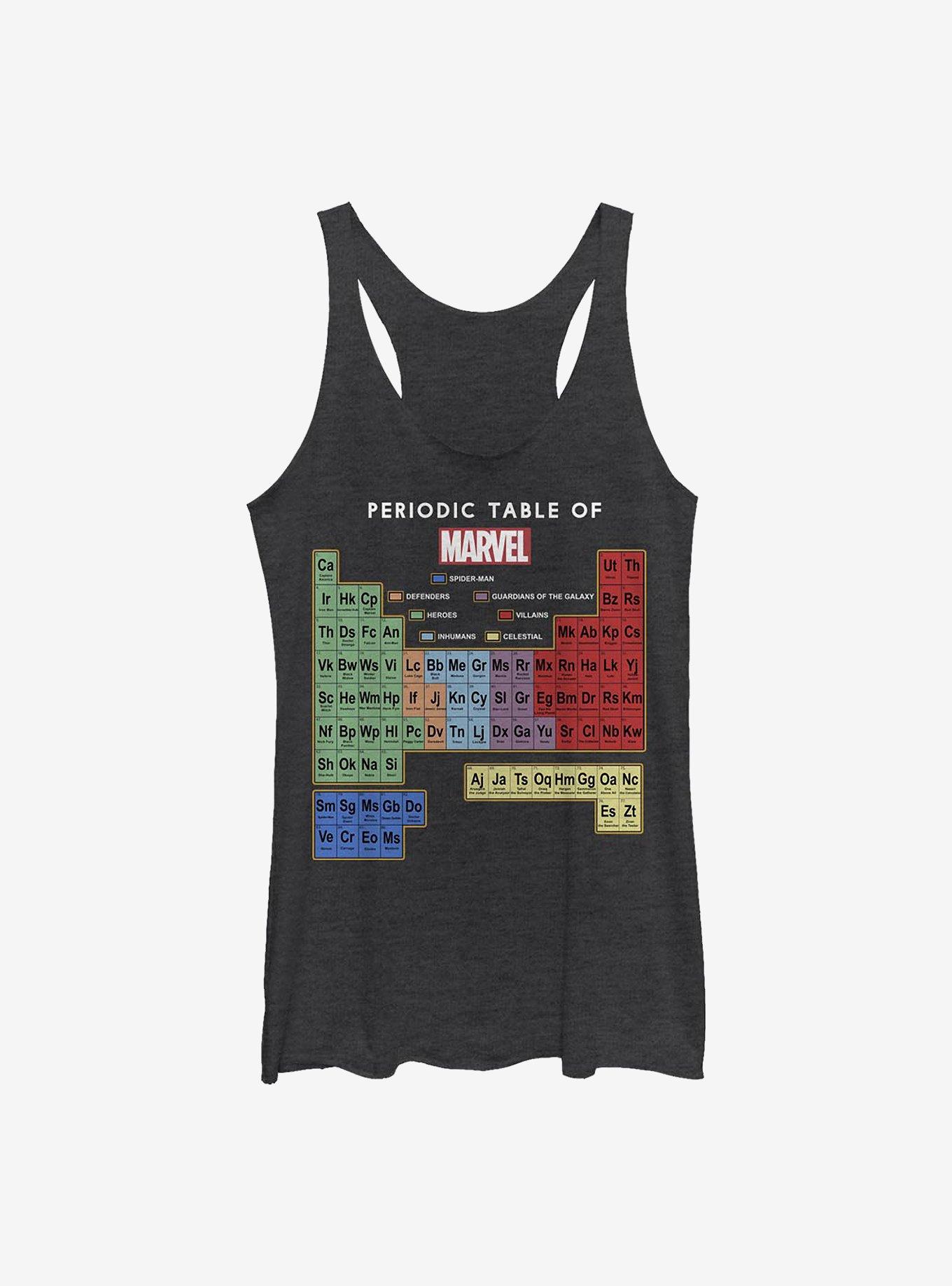 Marvel Periodic Table Of Marvel Girls Tank, BLK HTR, hi-res
