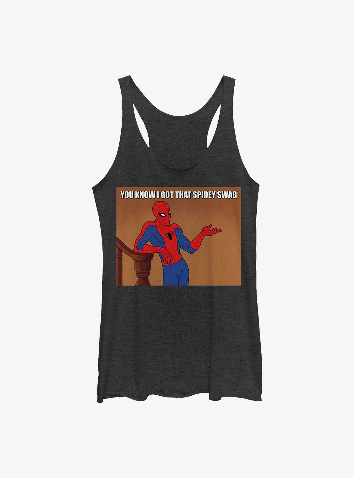 Marvel Spider-Man Spidey Swag Meme Girls Tank, , hi-res
