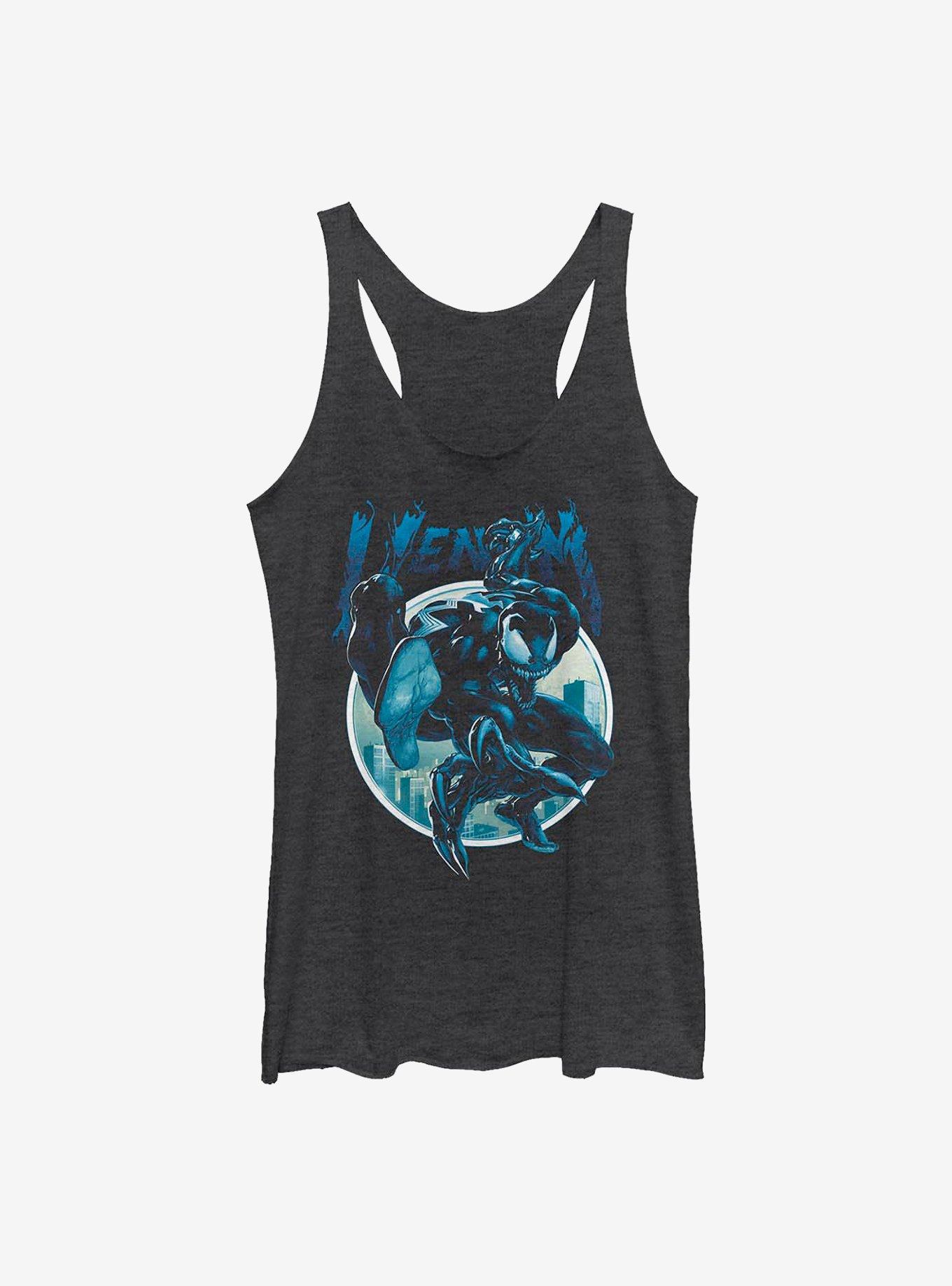 Marvel Venom Circle Girls Tank, BLK HTR, hi-res