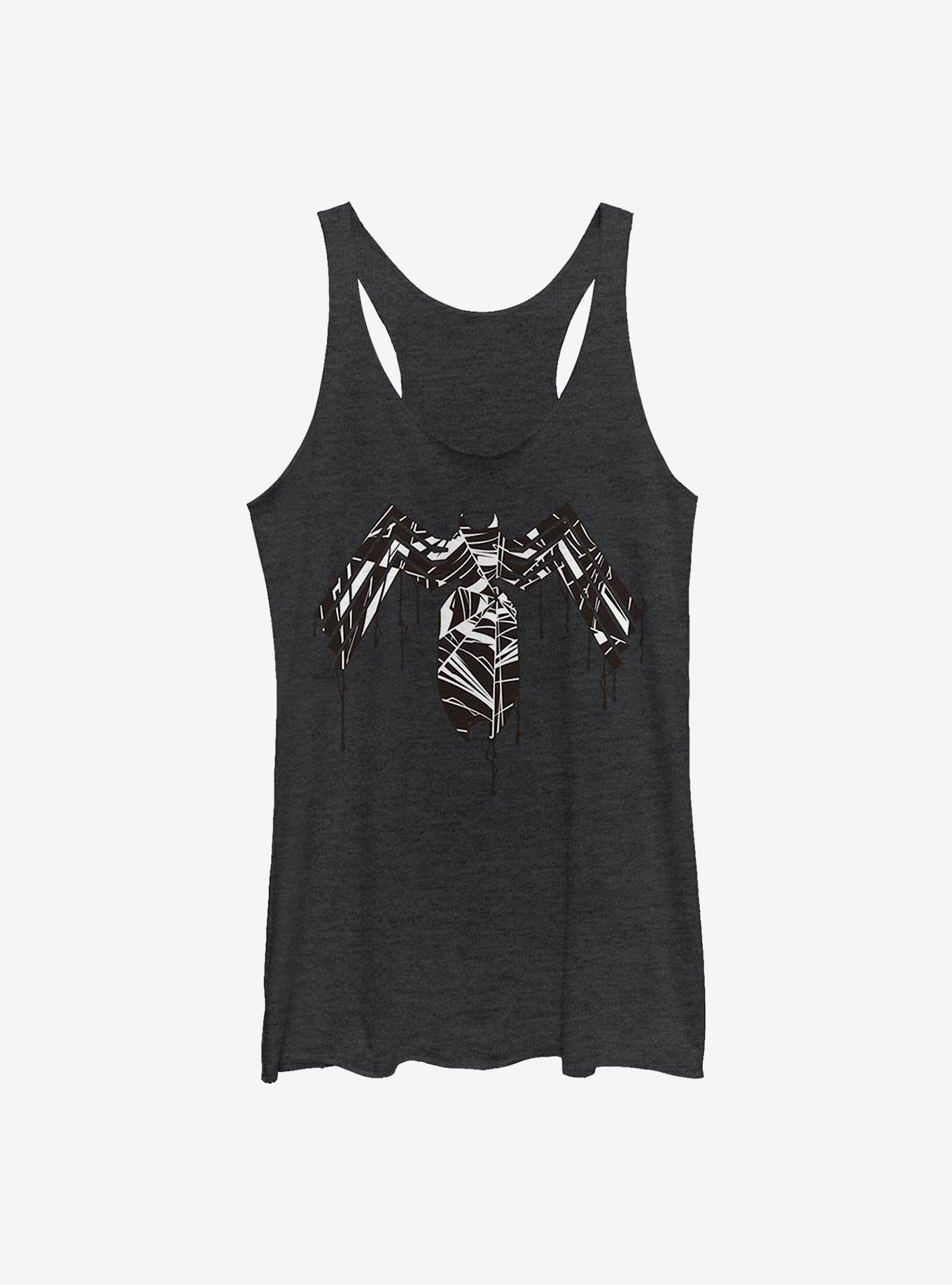 Marvel Venom Dripping Logo Girls Tank, BLK HTR, hi-res